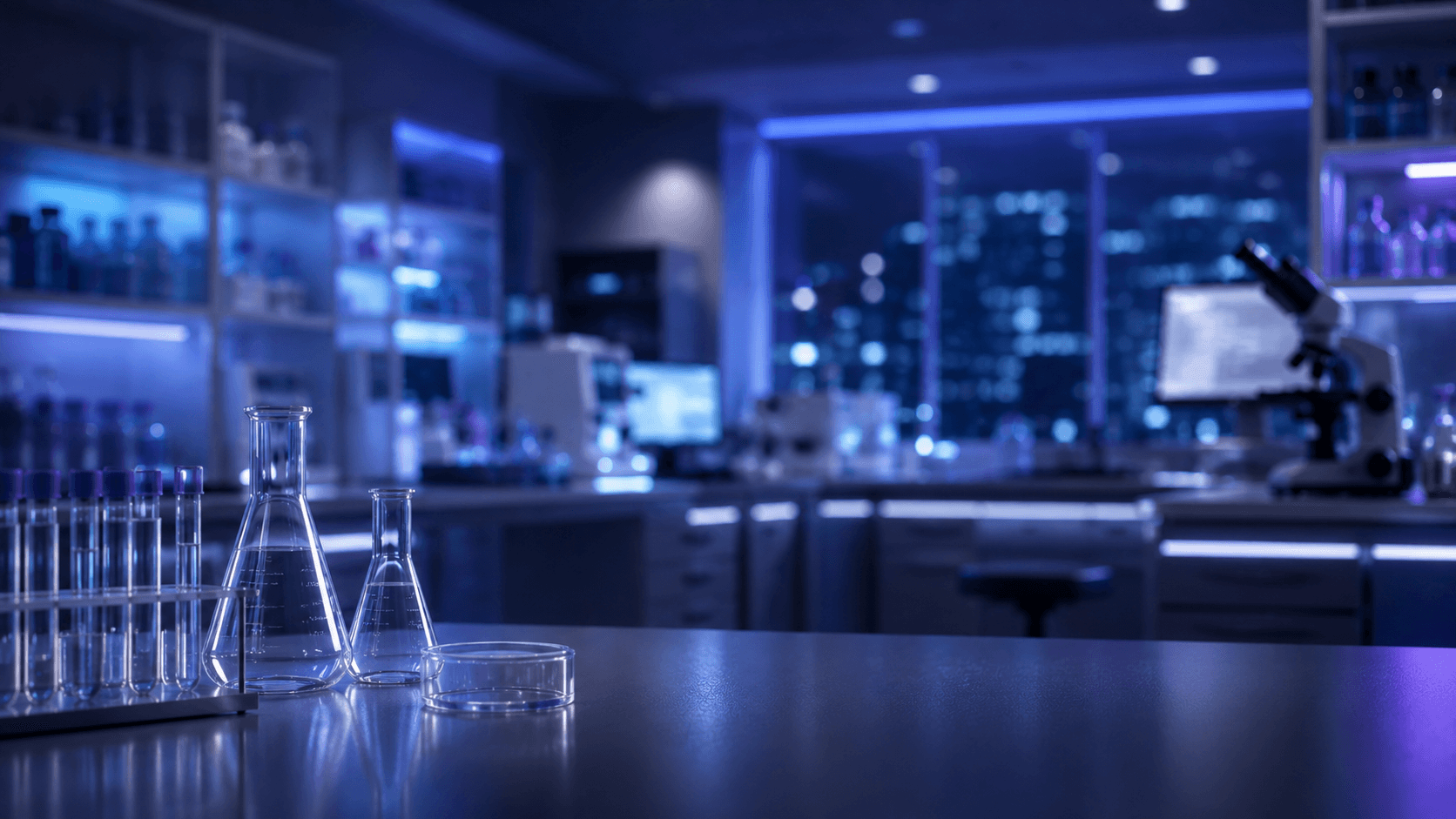 A modern laboratory representing Consone AI's toxicology work