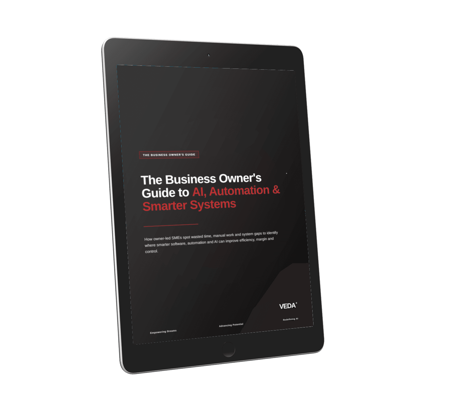 The Business Owner's Guide displayed on an iPad